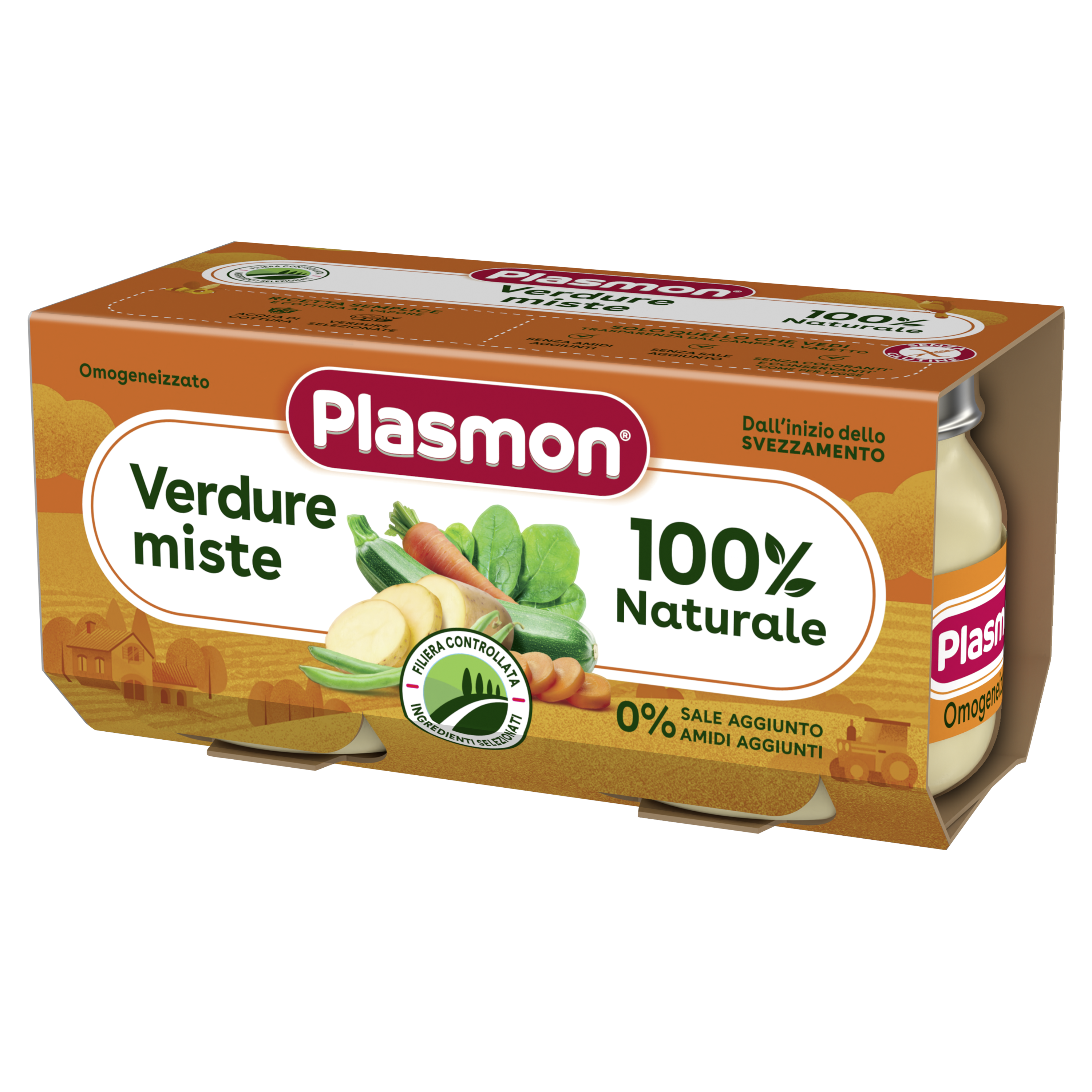 Piure Mix de legume, 2x80g, Plasmon