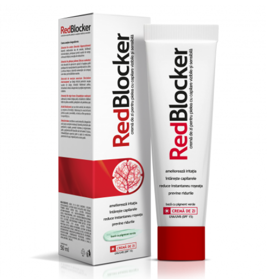 Crema de zi pentru capilare fragile RedBlocker, 50 ml, Aflofarm