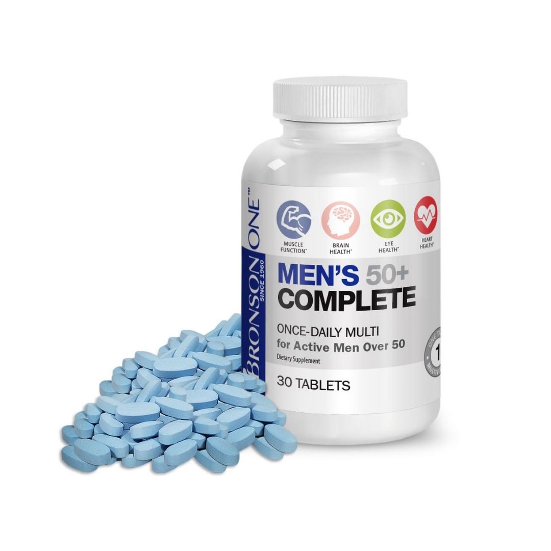 Multivitamine Men's 50+ complete, 30 tablete, Bronson Laboratories