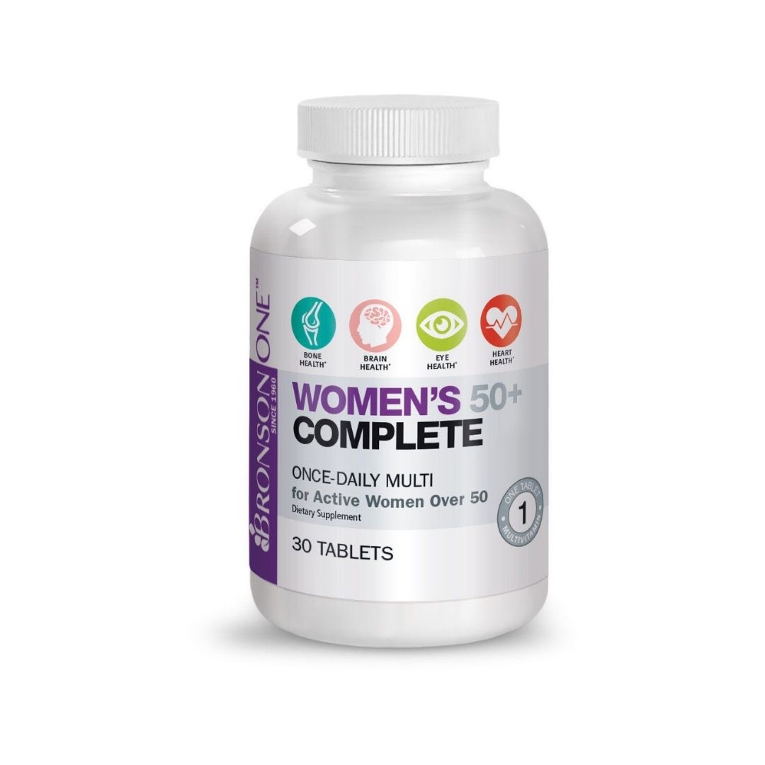 Women's complete 50+ multivitamine, 30 tablete, Bronson