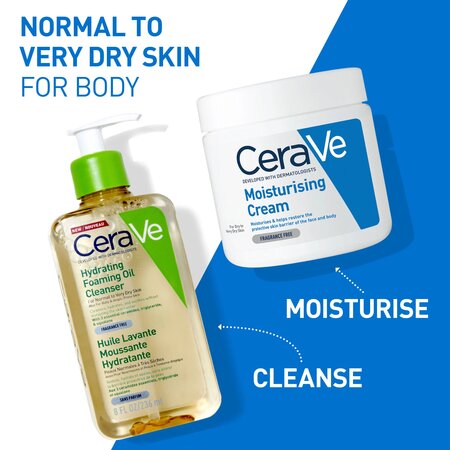 Ulei de curatare spumant si hidratant pentru piele normal-uscata, 473 ml, CeraVe 506394