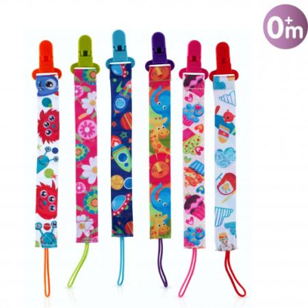 Banda decorata pentru suzete, Aqua, 0 luni+, Nuby 469082