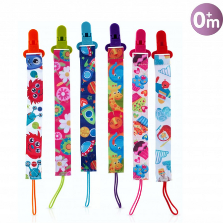 Banda decorata pentru suzete, Aqua, 0 luni+, Nuby 469082