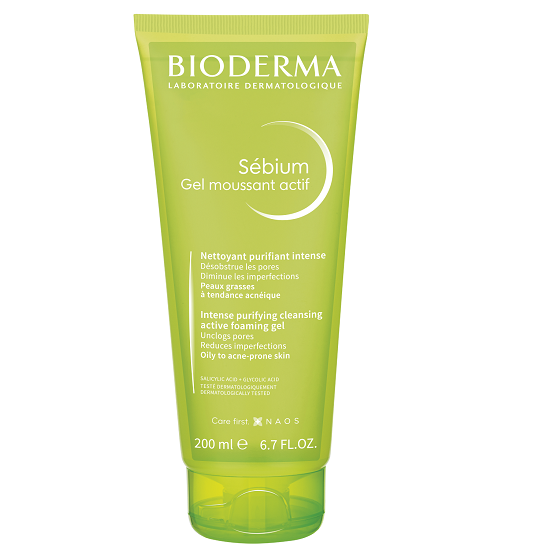 Gel spumant, Sebium Activ, 200 ml, Bioderma