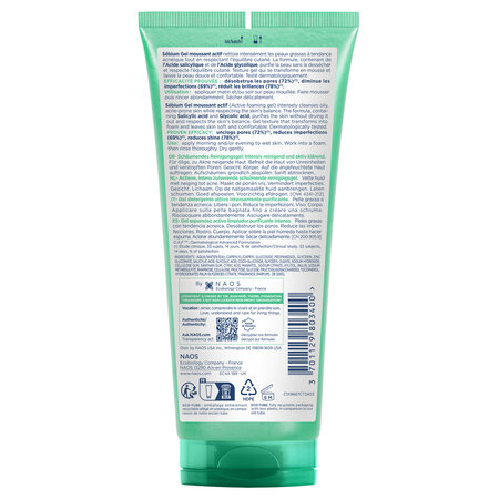 Gel spumant Sebium Activ, 200 ml, Bioderma 760582