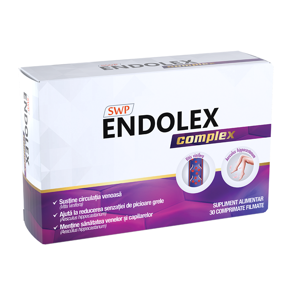 Endolex Complex, 30 comprimate filmate, Sun Wave Pharma