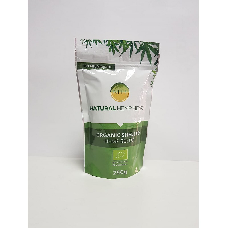 Seminte de canepa eco decorticate 250 gr, Natural Hemp Hert