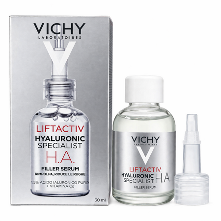 Ser antirid pentru fata si zona ochilor H.A. Eidermic Filler Liftactiv Supreme, 30 ml, Vichy 778586