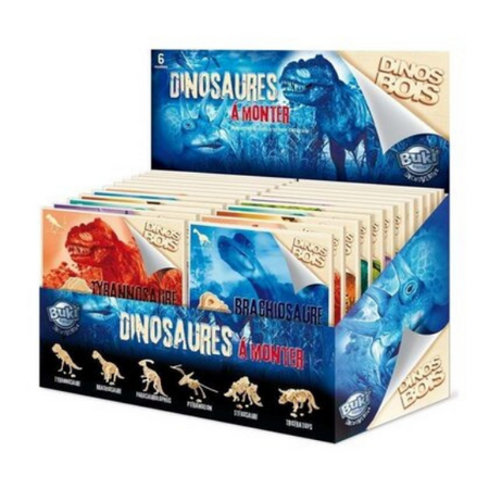 Dinozaur din lemn, diverse modele, 6 ani+, Buki