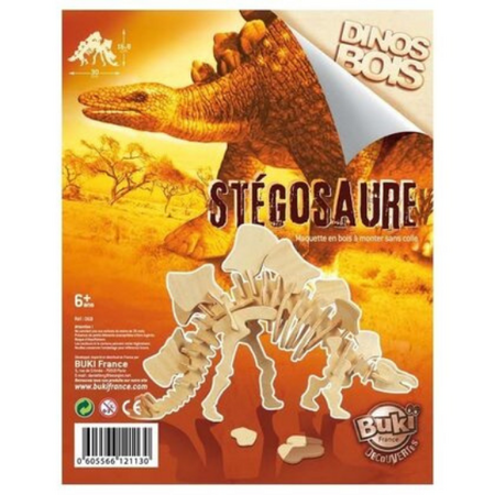 Dinozaur din lemn, diverse modele, 6 ani+, Buki 469380