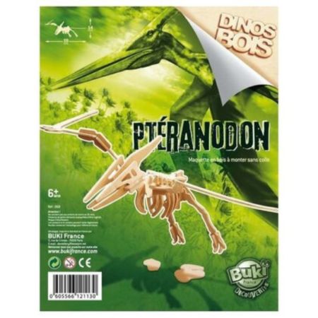 Dinozaur din lemn, diverse modele, 6 ani+, Buki 469381