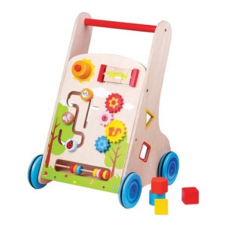 Premergator din lemn cu activitati 7 in 1, 9 luni+, New Classic Toys 469427
