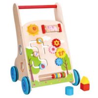 Premergator din lemn cu activitati 7 in 1, 9 luni+, New Classic Toys