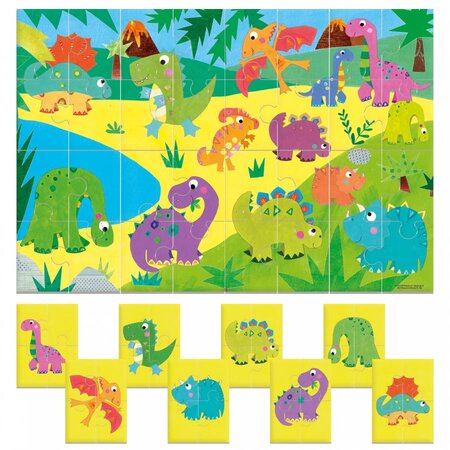 Puzzle 8+1 Dinozauri, +2 ani, Headu 653006