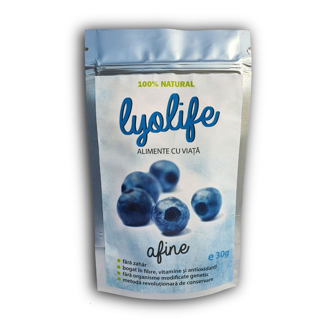 Afine fara zahar Liofilizate, 30  g, Lyolife