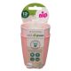 Set 2 pahare de baut Eat Green, Diverse Culori, Nip  469532