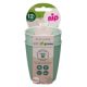 Set 2 pahare de baut Eat Green, Diverse Culori, Nip  469536