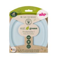 Set 2 farfurii pentru mancarea copiilor Eat Green, Nip 
