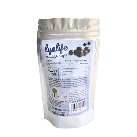 Coacaze negre liofilizate, 30 g, Lyolife 730566