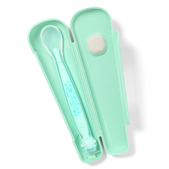 Lingurita din silicon diverse culori, 1 buc, Babyono 498007