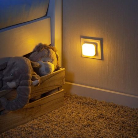 Lampa de veghe 2 in 1 cu LED-uri gri, Reer 469701