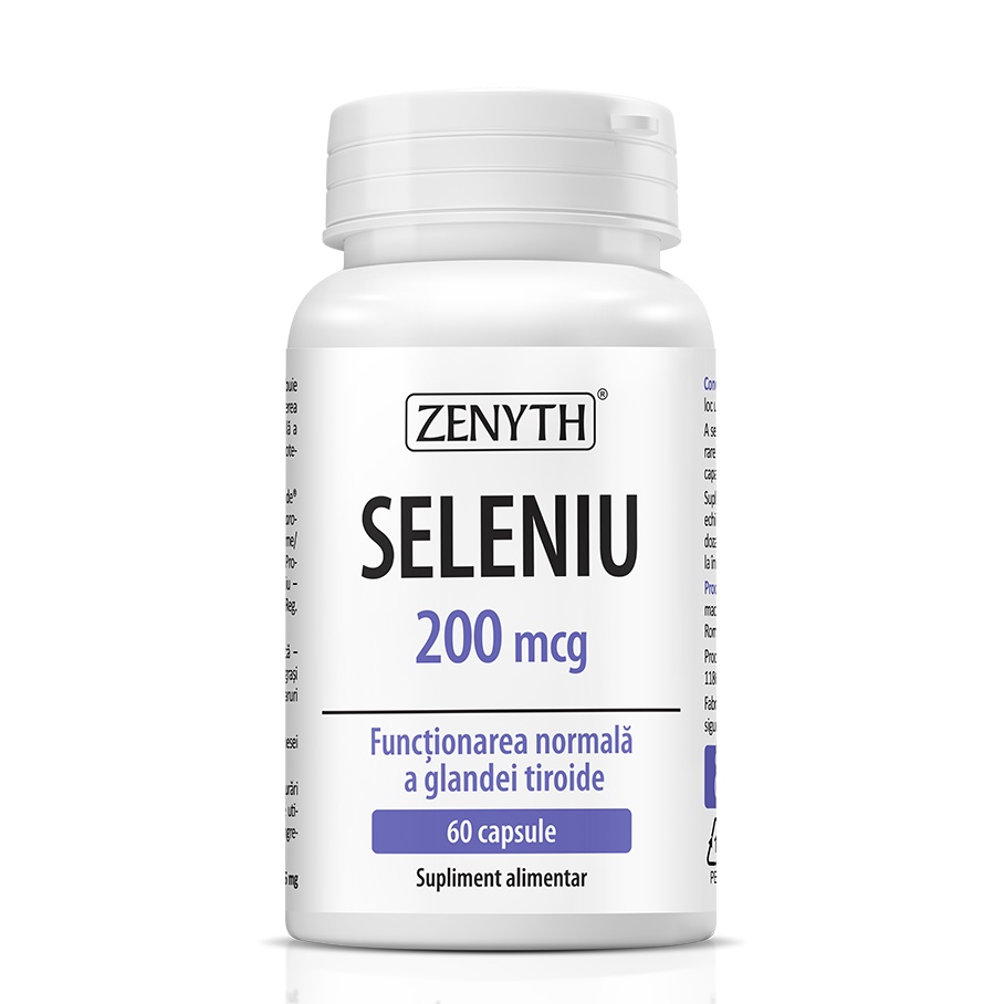 Seleniu 200 mcg, 60 capsule, Zenyth