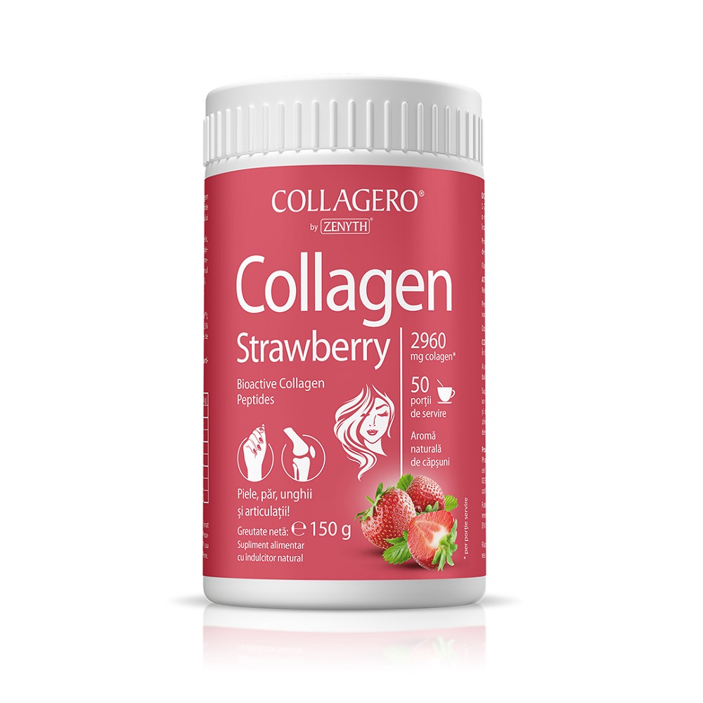 Collagen Strawberry, 150 g, Zenyth