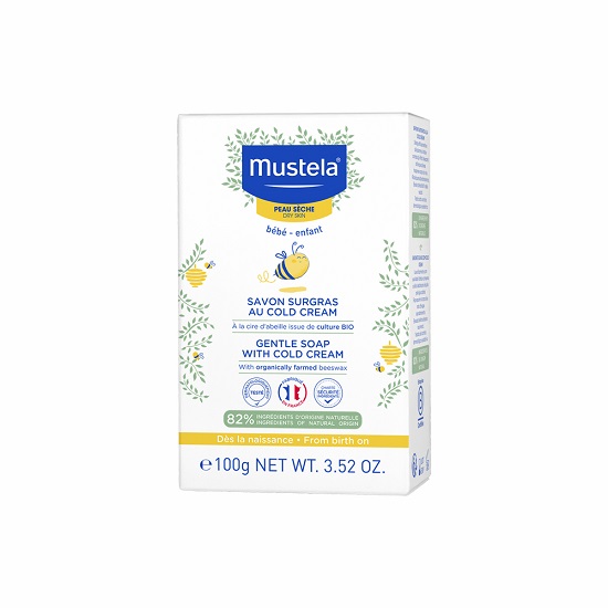 Sapun cu Cold Cream si Ceara de Albine Organica, 100g, Mustela