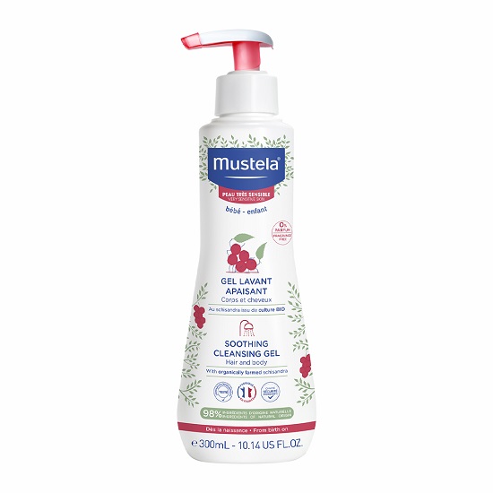 Gel de curatare calmant pentru piele sensibila, +0 luni, 300 ml, Mustela