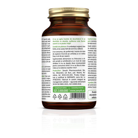 Carbune activat din coaja de nuca de cocos Carbo Forte, 60 g, Zenyth 761672