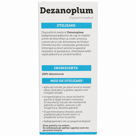 Solutie impotriva paduchilor Dezanoplum, 75 ml, Zdrovit 799660