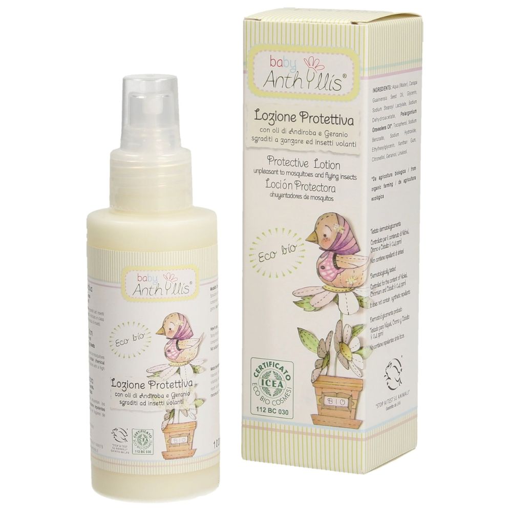 Lotiune protectoare bio pe baza de uleiuri esentiale, 100 ml, Baby Anthyllis