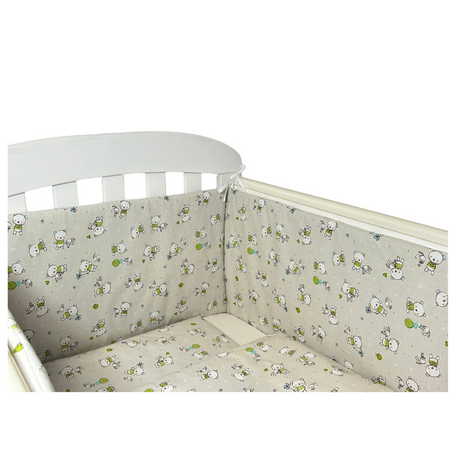 Set lenjerie cu 7 piese pentru patut, 60x120 cm, Ursulet, Mc Ana 662224