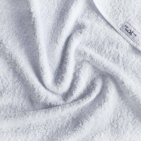 Prosop cu gluga pentru bebelusi, 80x100 cm, Alb, Tuxi Brands 518174