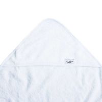 Prosop cu gluga pentru bebelusi, 80x100 cm, Alb, Tuxi Brands