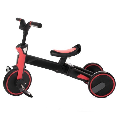 Tricicleta pliabila cu maner 4 in 1 pentru copii, Red, UoniBaby 470038