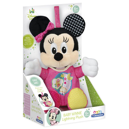 Jucarie din plus cu lumini si sunete Baby, 6 luni+, Minnie Mouse, Clementoni