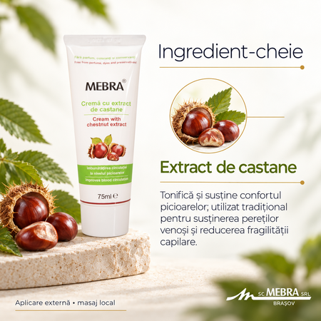 Crema cu extract de castane, 75 ml, Mebra 824866