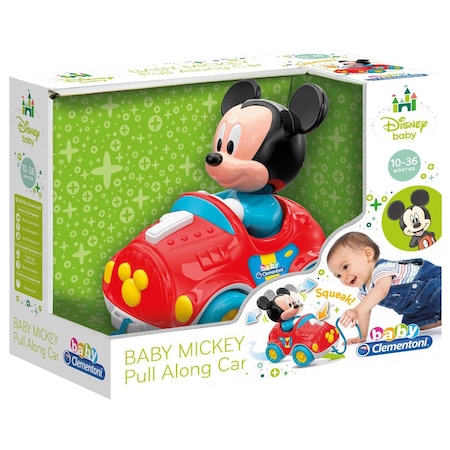 Jucarie de tras masinuta Baby, 10-36 luni, Mickey Mouse, Clementoni