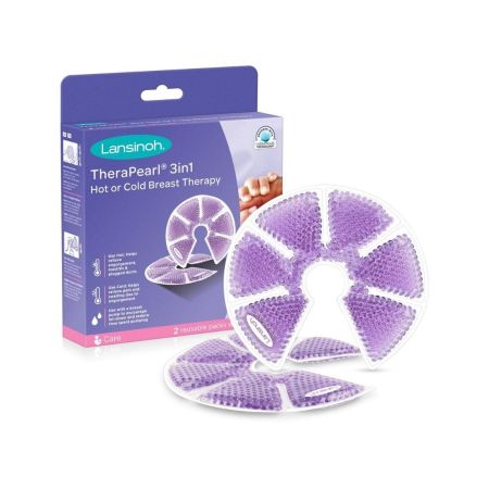 Pernute cu gel pentru sani 3 in 1 Thera Pearl, 2 bucati