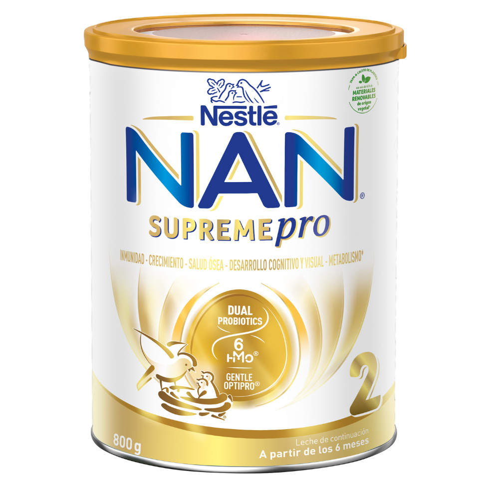 Formula de lapte praf Nan 2 Supreme Pro, +6 luni, 800 g, Nestle