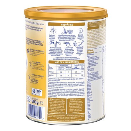 Formula de lapte praf Nan 2 Supreme Pro, +6 luni, 800 g, Nestle 708392