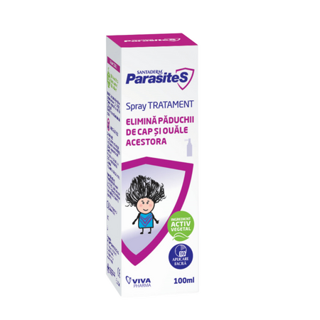 Spray tratament impotriva paduchilor, 3 luni+, 100 ml, Parasites