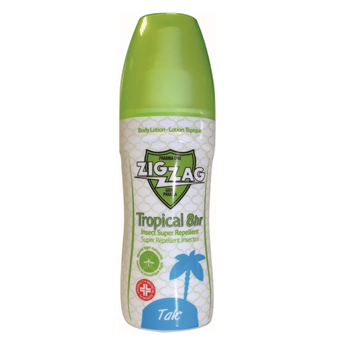 Lotiune fara gaz, pentru corp Tropical Talc, 100 ml, ZigZag