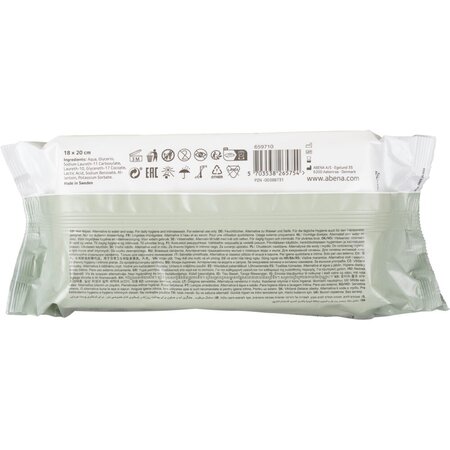 Servetele umede pentru incontinenta, 18x20 cm, 80 bucati, Abena 682301