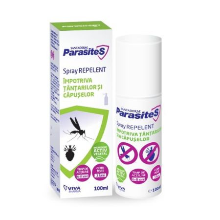 Spray repelent impotriva tantarilor si a capuselor, 3 luni+, 100 ml, Parasites