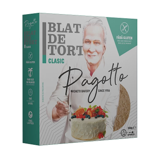 Blat de tort clasic fara gluten, 350 g, Pagotto