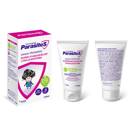 Sampon tratament impotriva paduchilor si lindinilor, 3 ani+, 150 ml, Parasites 704633