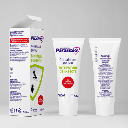 Gel calmant pentru intepaturi de insecte, 3 ani+, 30 ml, Parasites 704610