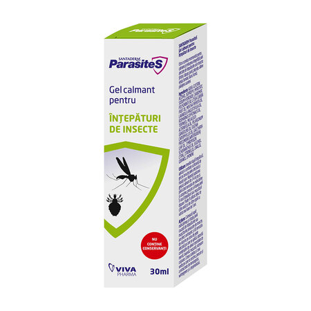 Gel calmant pentru intepaturi de insecte, 30 ml, Parasites